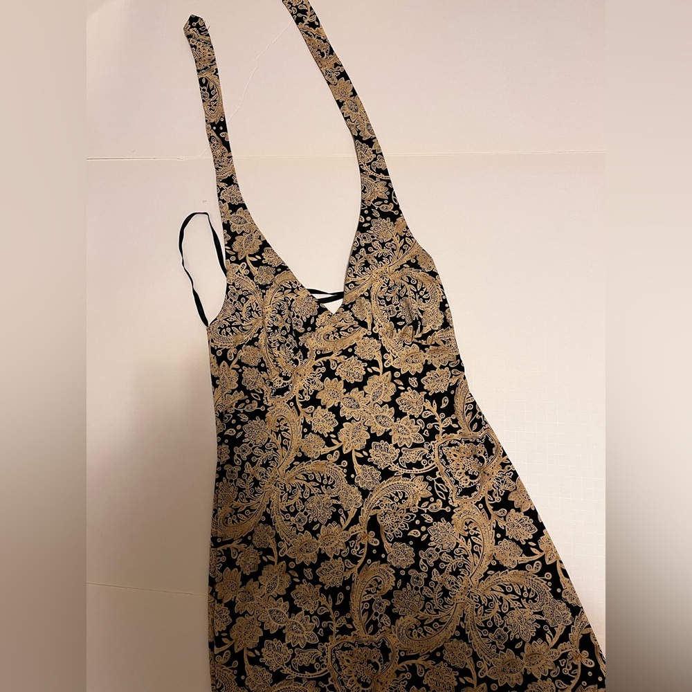 City Triangles Black and Cream Floral Dress